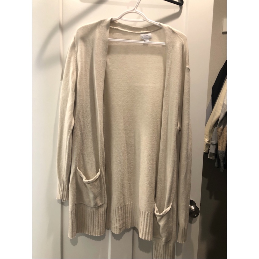 Cream/Tan Cardigan from Old Navy